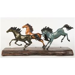 Horses Free spirit Bronze Sculpture
