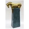 Image 7 : Abstract Modern Art work Sitting Stallion Bronze Sculpture