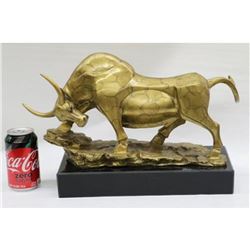 Stock Market Bull Bronze Statue