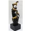 Image 8 : handmade Animal Edition Four Galloping Horses Mustangs Bronze Sculpture