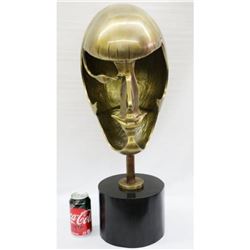 Smile Bronze Sculpture on Male Base Figurine