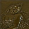 Image 2 : Wall Palque Erotic Woman Bronze Sculpture