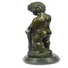 Image 2 : Sweet Young Nude Boy with a Jug of water Bronze Sculpture