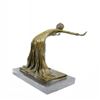Image 2 : Dancer Bronze on Marble Base Figurine