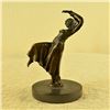 Image 2 : Dancer Lady Bronze Sculpture on Marble Base Statue