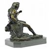Image 5 : Nude Native American Warrior Bronze Statue
