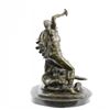 Image 2 : Roman Warrior Attacks savage Beast Lion Bronze Sculpture