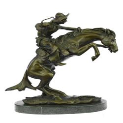 Wild American Classic West Cowboy Bronze Sculpture