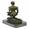 Image 4 : Amazon Nude Woman With Sword Bronze Statue