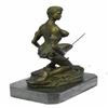Image 5 : Amazon Nude Woman With Sword Bronze Statue