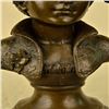 Image 3 : Nude Female Bust Bronze Sculpture on Marble Base Statue