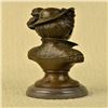 Image 5 : Nude Female Bust Bronze Sculpture on Marble Base Statue