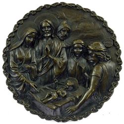 Genesis Nativity of Jesus Bronze Statue