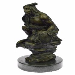 Nude Cupid Valentine Bronze Figure