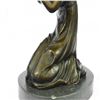 Image 7 : Mother Virgin Mary Praying Bronze Sculpture on Marble Base Statue
