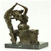 Image 4 : Sexy Lady Bronze on Marble Base Statue