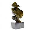 Image 3 : Man Hush Up Bronze Sculpture on Marble Base Figurine
