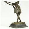 Image 3 : Dutch Female Banjo Player Bronze Sculpture
