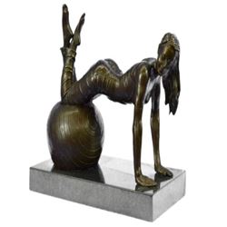 Exotic Stripper Nude Bronze Sculpture