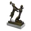 Image 3 : Ballerina Dance Bronze Statue on Marble Base Sculpture