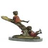 Image 2 : Children on Tree Bronze Sculpture