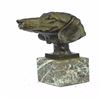 Image 8 : Labrador Puppy Bust Bronze Statue on Marble Base Sculpture