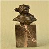 Image 1 : Female Bust Bronze Sculpture on Marble Base Figurine