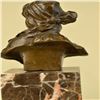Image 3 : Female Bust Bronze Sculpture on Marble Base Figurine