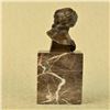 Image 5 : Female Bust Bronze Sculpture on Marble Base Figurine