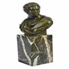 Image 1 : Caesar Vatican Bust Bronze Sculpture on Marble Base Statue