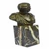 Image 5 : Caesar Vatican Bust Bronze Sculpture on Marble Base Statue