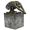 Image 5 : Nude Male Bronze Sculpture on Marble Base Statue