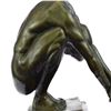 Image 8 : Nude Male Bronze Sculpture on Marble Base Statue