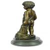 Image 6 : Nude Boy Holding Apple Bronze Sculpture