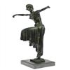 Image 1 : Turkish Dancer Bronze Sculpture on Marble Base Figurine