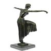 Image 4 : Turkish Dancer Bronze Sculpture on Marble Base Figurine