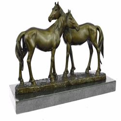 Horses in Love Bronze Sculpture