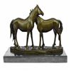 Image 3 : Horses in Love Bronze Sculpture