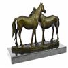 Image 4 : Horses in Love Bronze Sculpture
