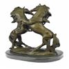 Image 2 : Two Large Wild Stallion Bronze Sculpture