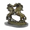 Image 5 : Two Large Wild Stallion Bronze Sculpture