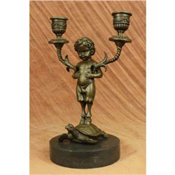 Candleholder Bronze Statue