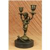 Image 3 : Candleholder Bronze Statue