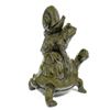 Image 4 : Frog on Turtle with Snail Bronze Statue