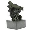 Image 2 : Crying Wolf Bronze Sculpture