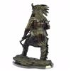 Image 2 : Native American Indian Chief Bronze Figurine on Marble Base Figure