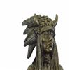 Image 5 : Native American Indian Chief Bronze Figurine on Marble Base Figure