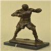 Image 1 : Boxing Champ Boxer Bronze Sculpture on Marble Base Statue