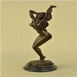 Sexy Nude Nymph Bronze Sculpture