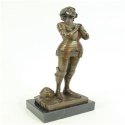 Laugier Joan Jeanne de Arc Bronze Sculpture